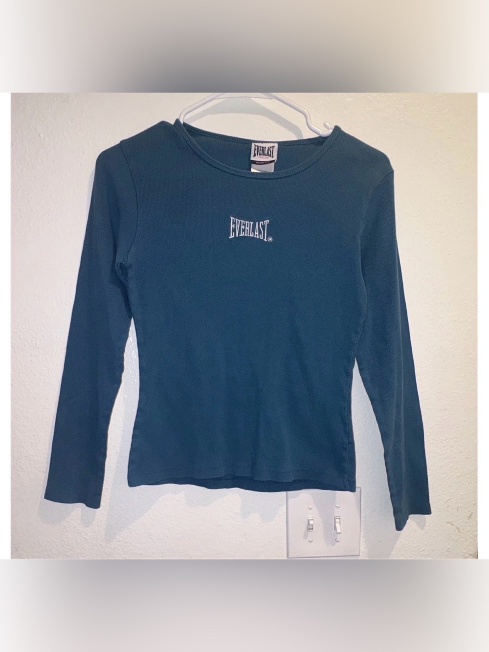 Everlast Girls Long Sleeve Crewneck Top Teal Blue